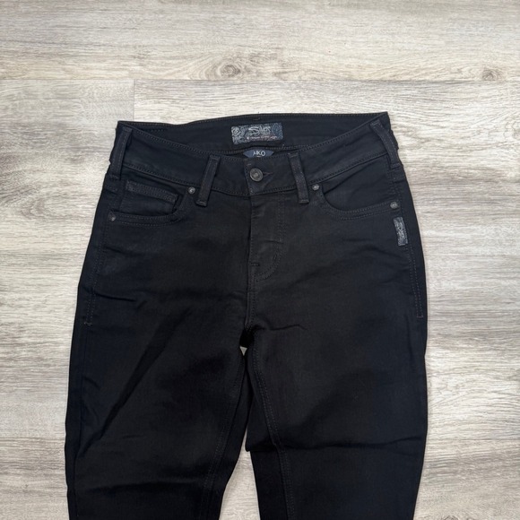 Silver Jeans Aiko High‎ Skinny Black Denim Jeans Womens Size 26/31 - Picture 3 of 12